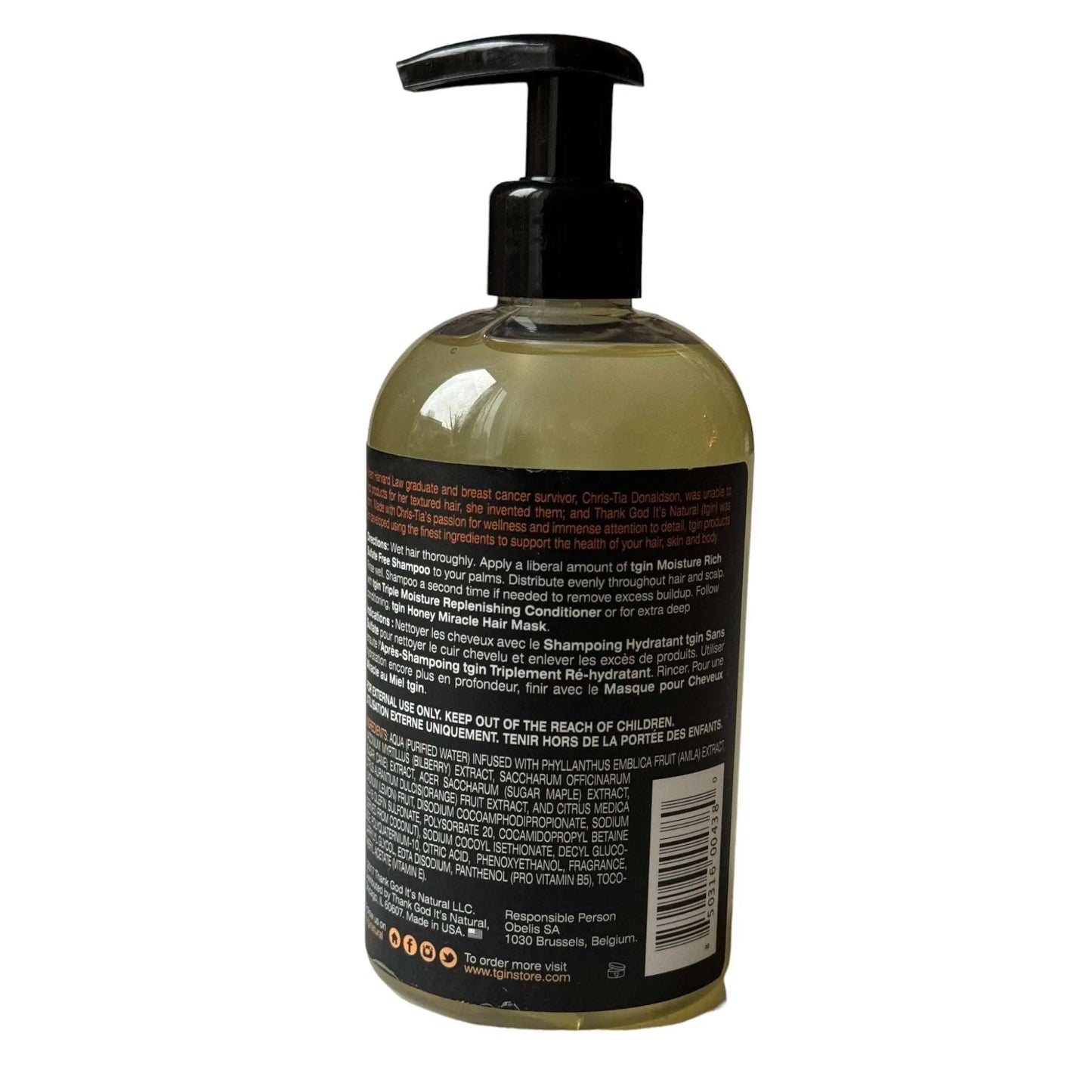 TGIN Moisture Rich Sulfate Free Shampoo - Natural Crown Beauty